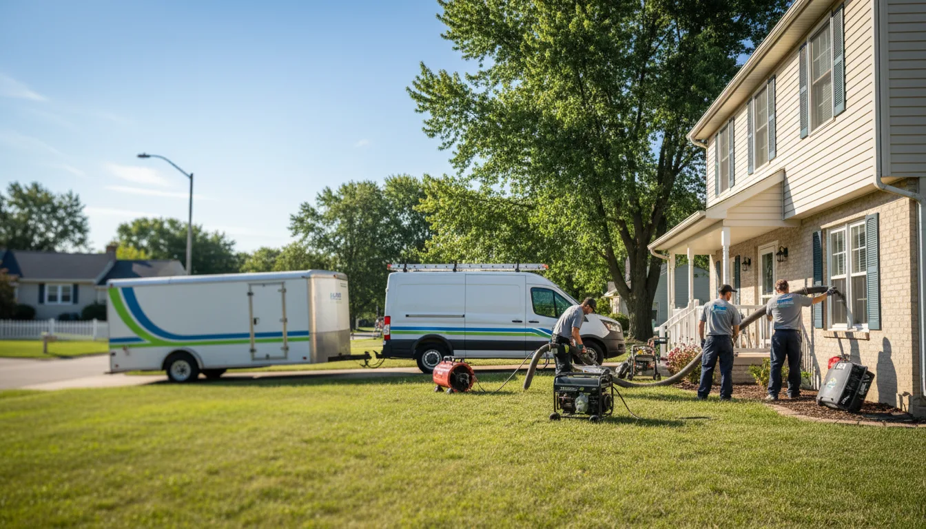 Flooded Basement Restoration And Cleanup With Repair in Walnut Hill, IL near me